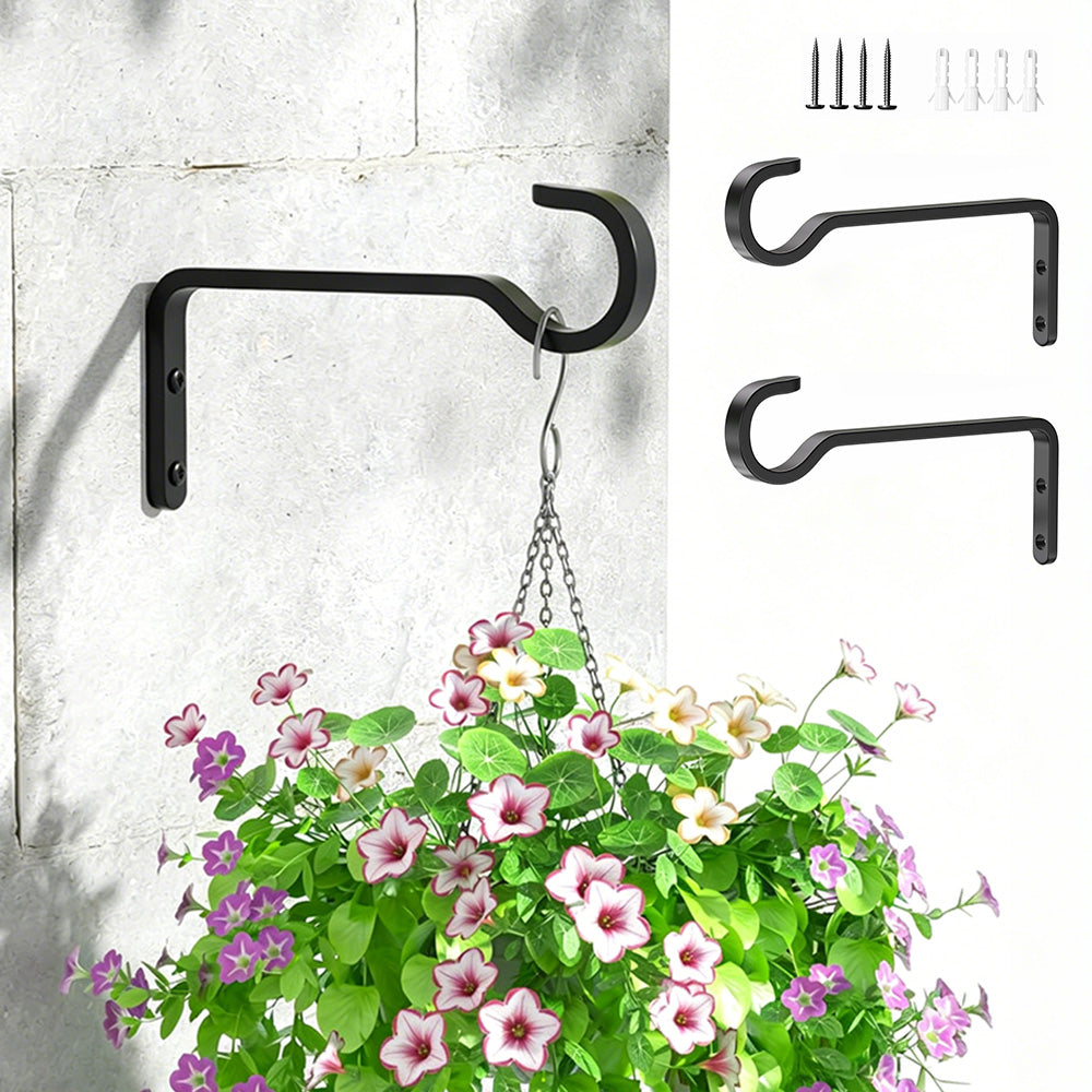 Rustproof Iron Plant Hooks for Wall Outdoor Bird Feeder Planter Baskets Hanger