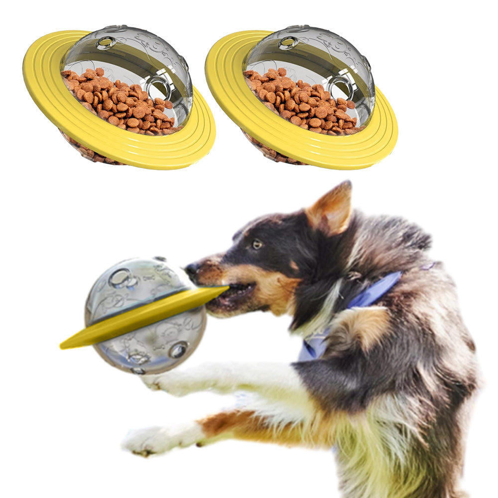 2Pcs Pet Tumbler Ball Slow Feeder Interactive Toy