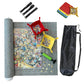 1500PCS Jigsaw Roll Mat Puzzle Storage Saver Pad With Sorting Trays