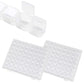 2Pcs Clear Mini Multi-Functional Portable Jewelry Pill OrganizerBox