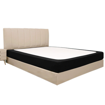 Elastic Box Spring Cover Stretchy Wrap Around 4 Sides Bed Skirt for Hotel Home