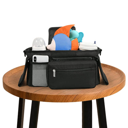 Universal Stroller Organizer with Cup Holder and Shoulder Strap