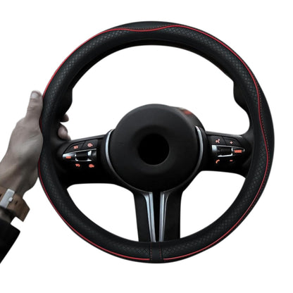 Breathable Microfiber Leather Steering Wheel Cover