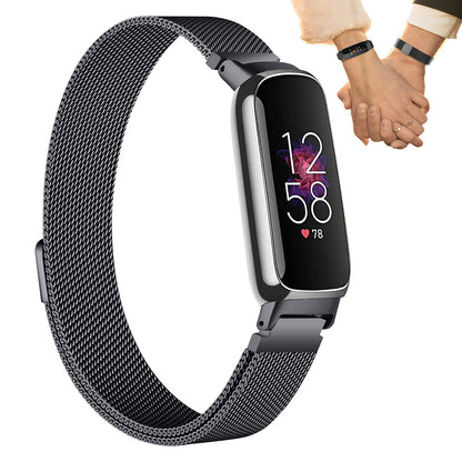 Replacement Band for Fitbit Inspire 3 Bands Women Men Stainless Steel Adjustable Straps