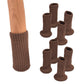8Pcs Knitted Table Chair Leg Socks Sleeve Floor Protector Furniture Feet Cover
