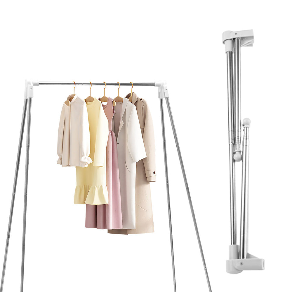 Portable Travel Garment Rack Retractable Foldable Clothing Drying Rack For Camping Travel