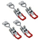 4 PCS Toggle Latch Quick Release Over Centre Latch Zinc Plated Iron for Door Window Cabinet