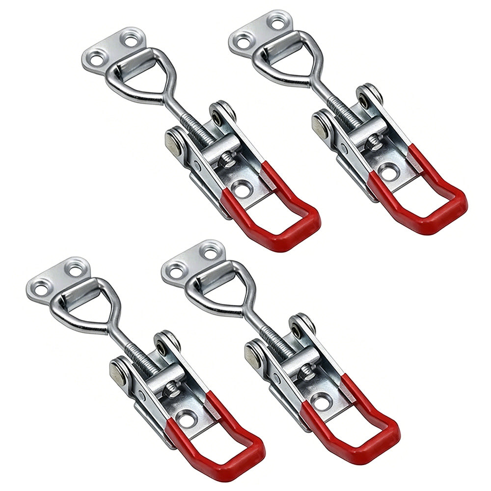 4 PCS Toggle Latch Quick Release Over Centre Latch Zinc Plated Iron for Door Window Cabinet