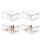Stackable Clear Makeup Organizer Drawer for Skincare Storage