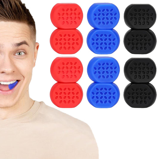 12Pcs Jawline Exercisers Silicone Mouth Exercise Fitness Ball Neck Face Jaw Trainer Toning