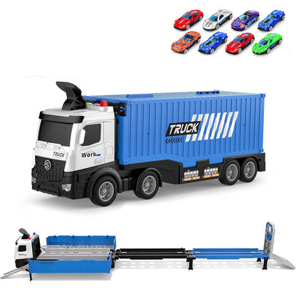 Car Carrier Transport with Race Mini Car Toys Set for Kids