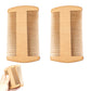2PCS Double Sided Wooden Beard Comb for Beard Hair Portable Men Mustache Comb for Home Travel