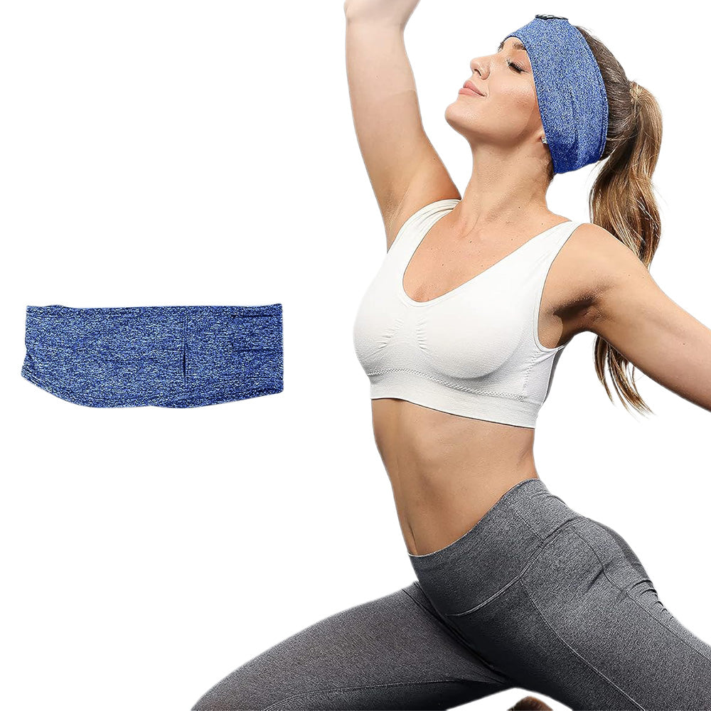 Bluetooth Headband Sleep Headphones for Sport-Blue