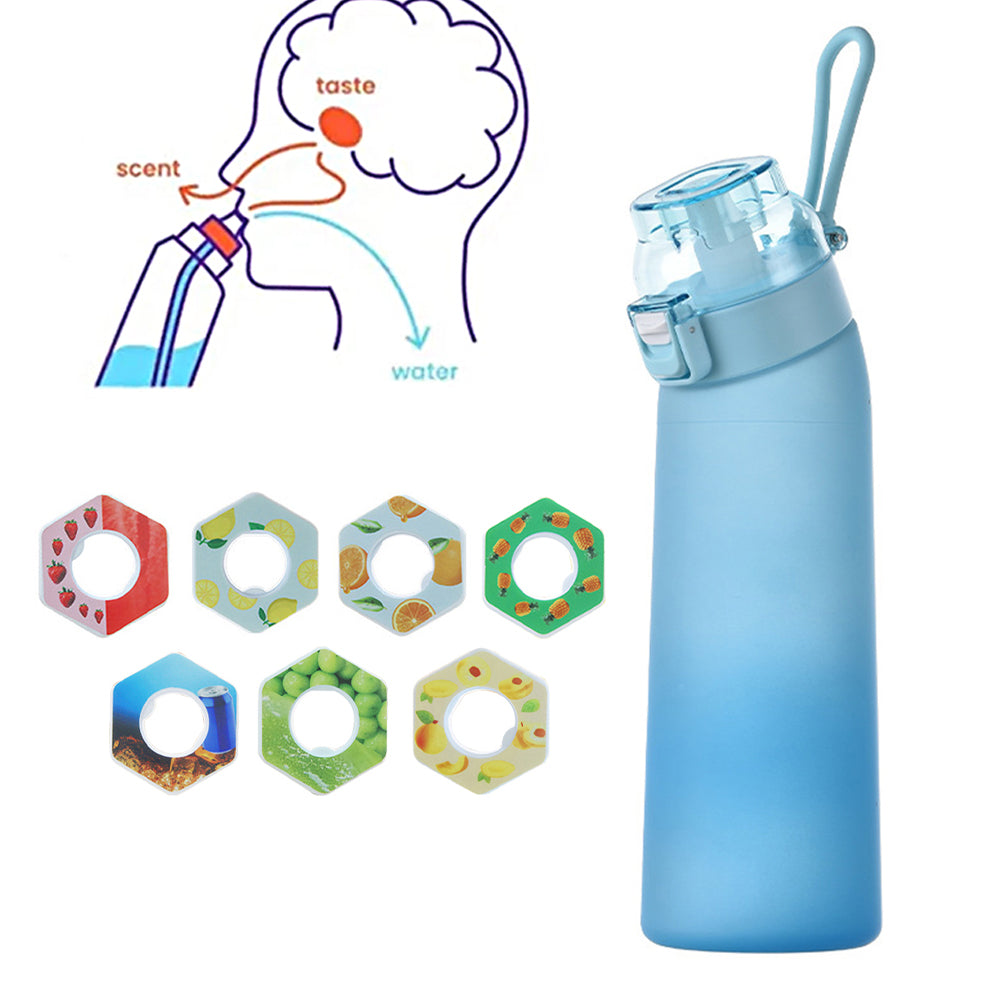 700ML Scent Water Bottle Leak Proof Sport Water Cup with 7 Fragrance Rings