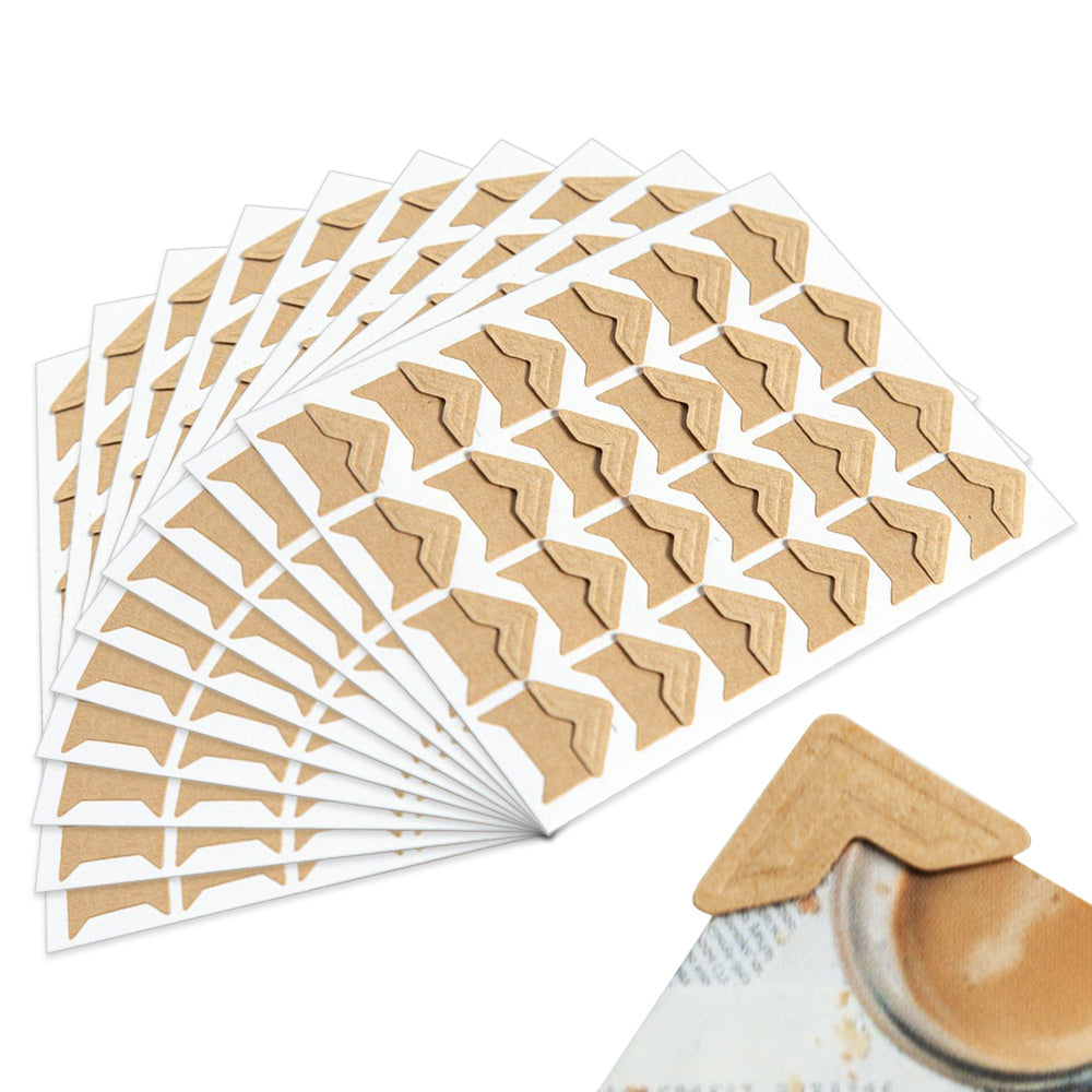 240 PCS Self Adhesive Photo Corners Photo Mounting Stickers for Album Scrapbook DIY Crafts