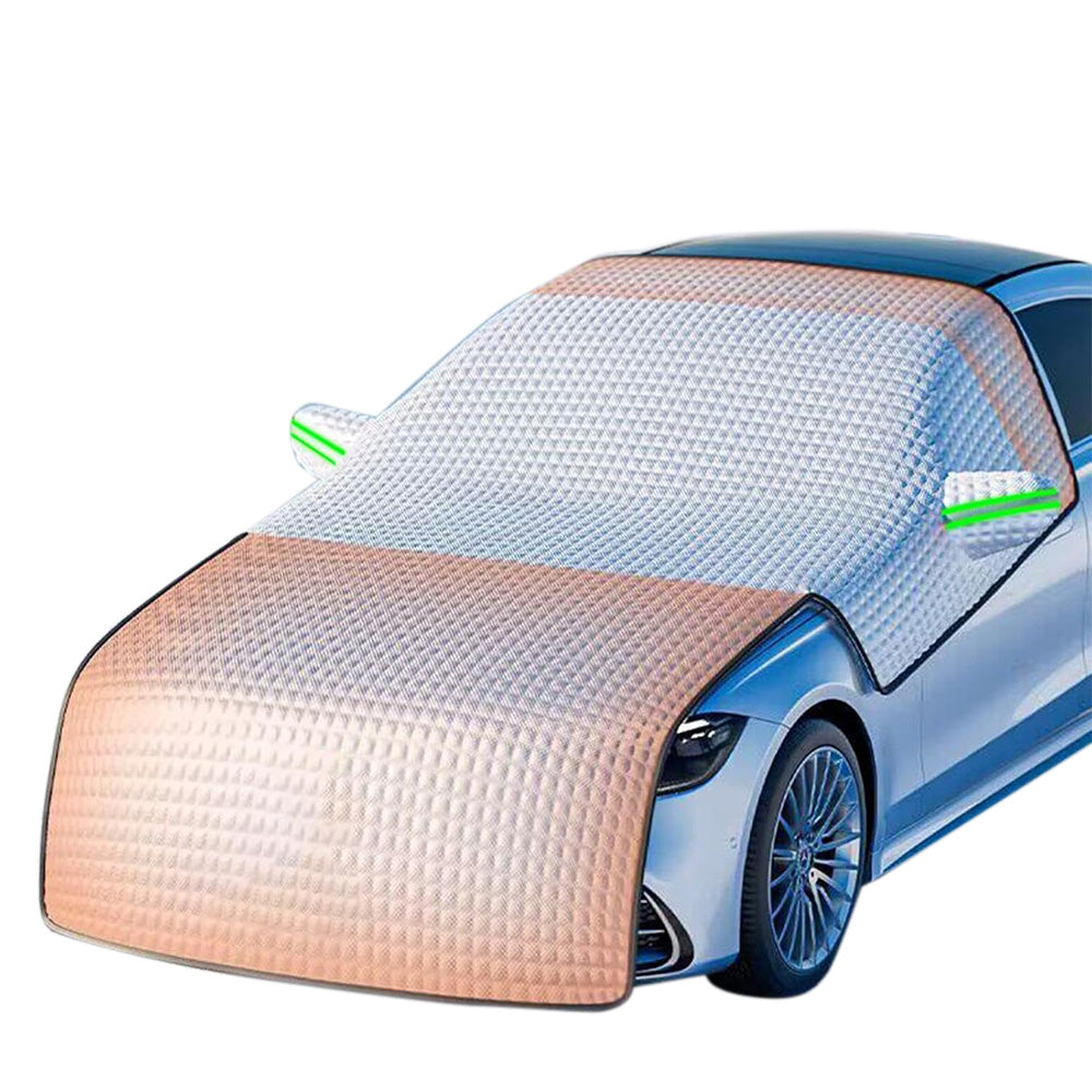 Universal Car Windshield Snow Cover - Heavy Duty Winter Frost Protector for Most Vehicles
