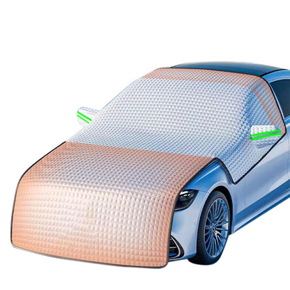 Universal Car Windshield Snow Cover - Heavy Duty Winter Frost Protector for Most Vehicles