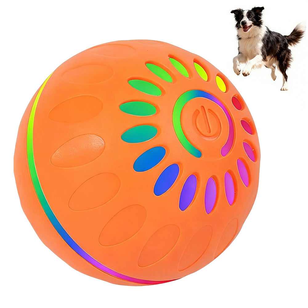 Interactive Dog Ball Toy Smart Moving Bouncing Dog Ball with LED Lights for Dogs Puppies