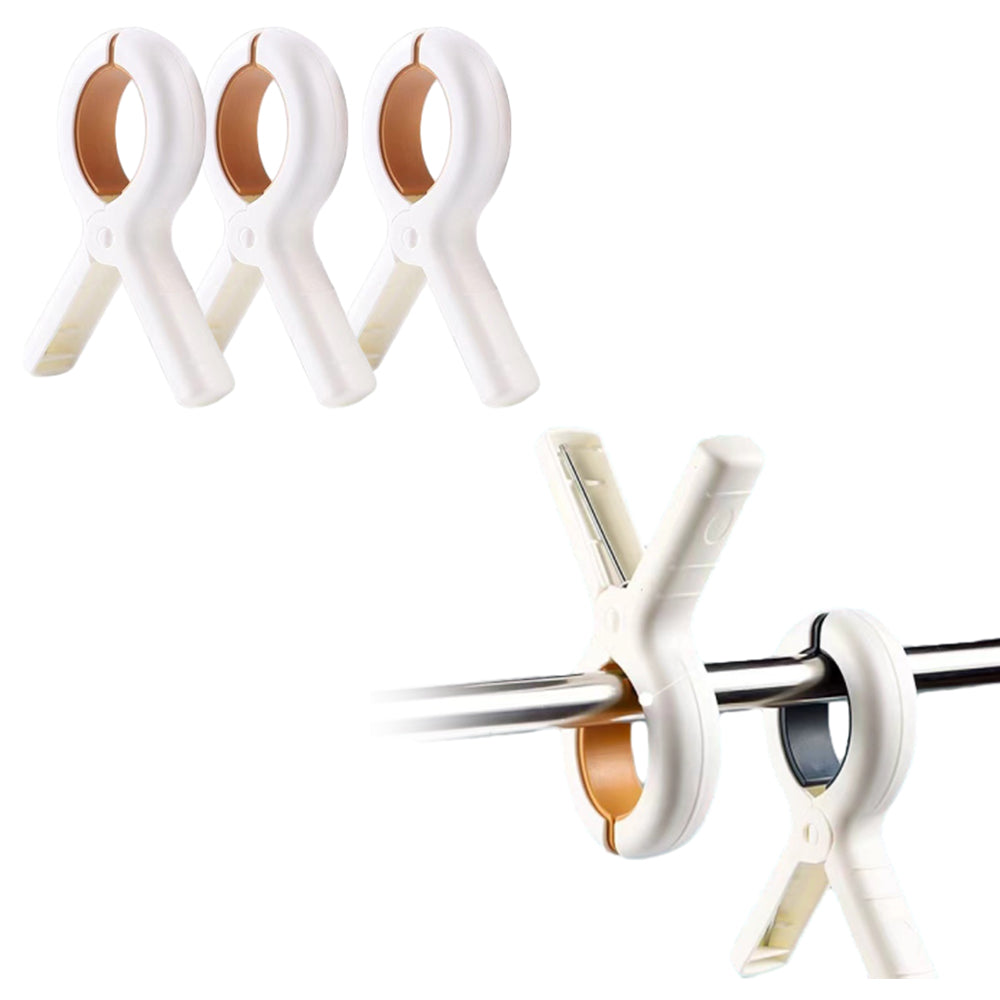 3Pcs Wind-Resistant Clip Peg Large Clamp for Clothes Drying Rack