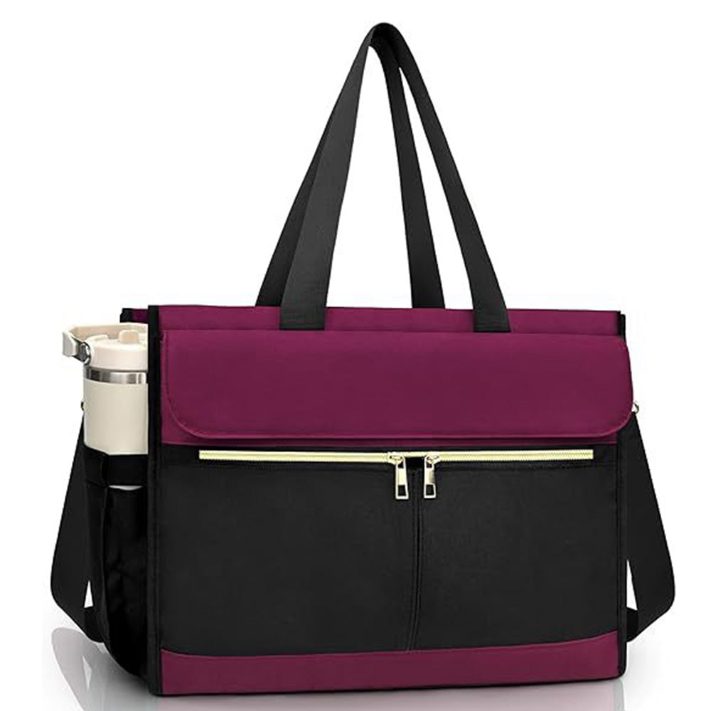 Lunch Tote Bag With Insulated Lunch Box Compartment For Travel And Leisure