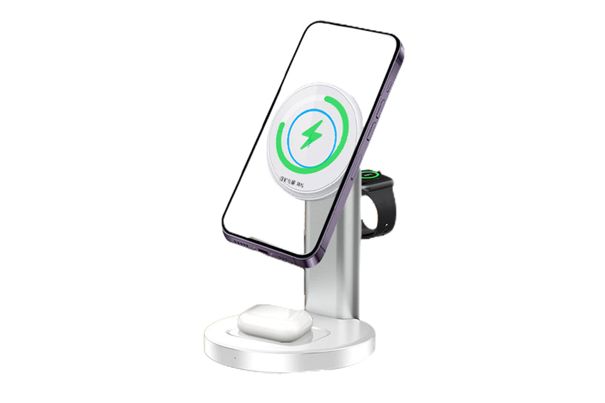 3-in-1 Magnetic Wireless MagSecurity Charging Station