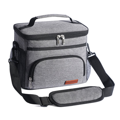 Insulated Lunch Box for Men Women Leak-Proof Cooler Lunch Bag with 4 Pockets