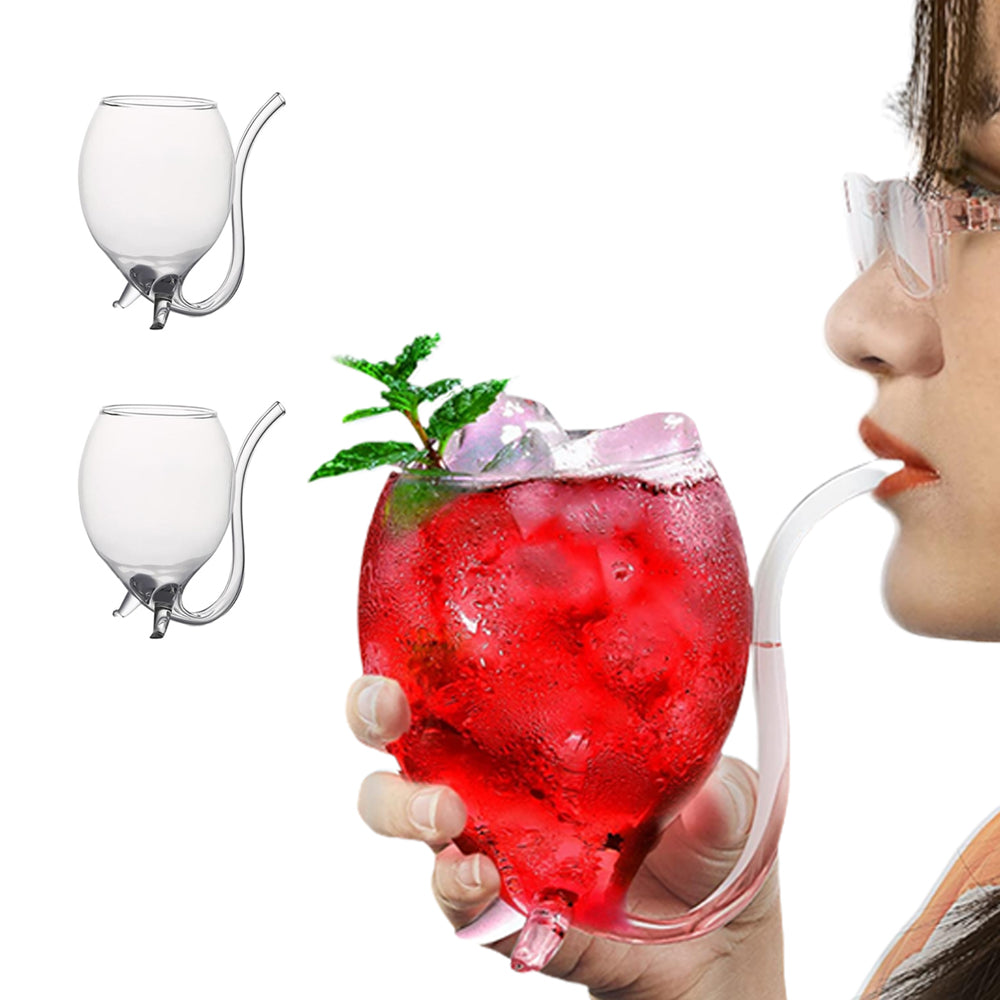 2Pcs Hand Blown Sipping Liqueur Glass for Drinking