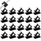 20PCS Adhesive Cord Management Cable Clips Black Wire Holder Organizer Clamp