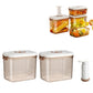 2Pcs Vacuum Seal Food Storage Container with Lid Strainer Vacuum Pump Airtight Food Storage