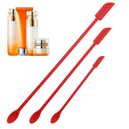 3Pcs Mini Spatula Silicone Spatula Set for Cosmetic Bottle and Kitchen Jar