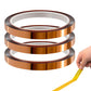 3 Rolls High Temperature Polyimide Tape for Sublimation Heat Transfer
