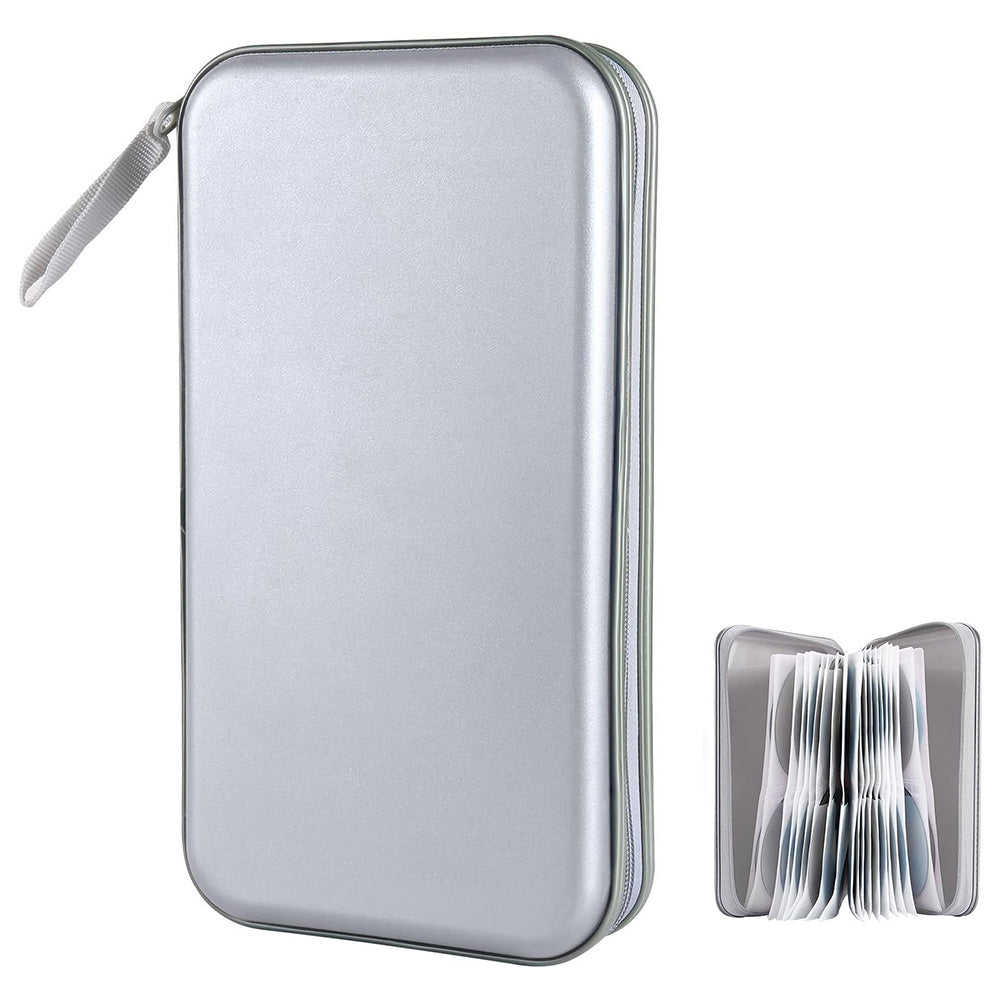 80 Capacity CD DVD Disc Holder Storage Case with Carry Handle