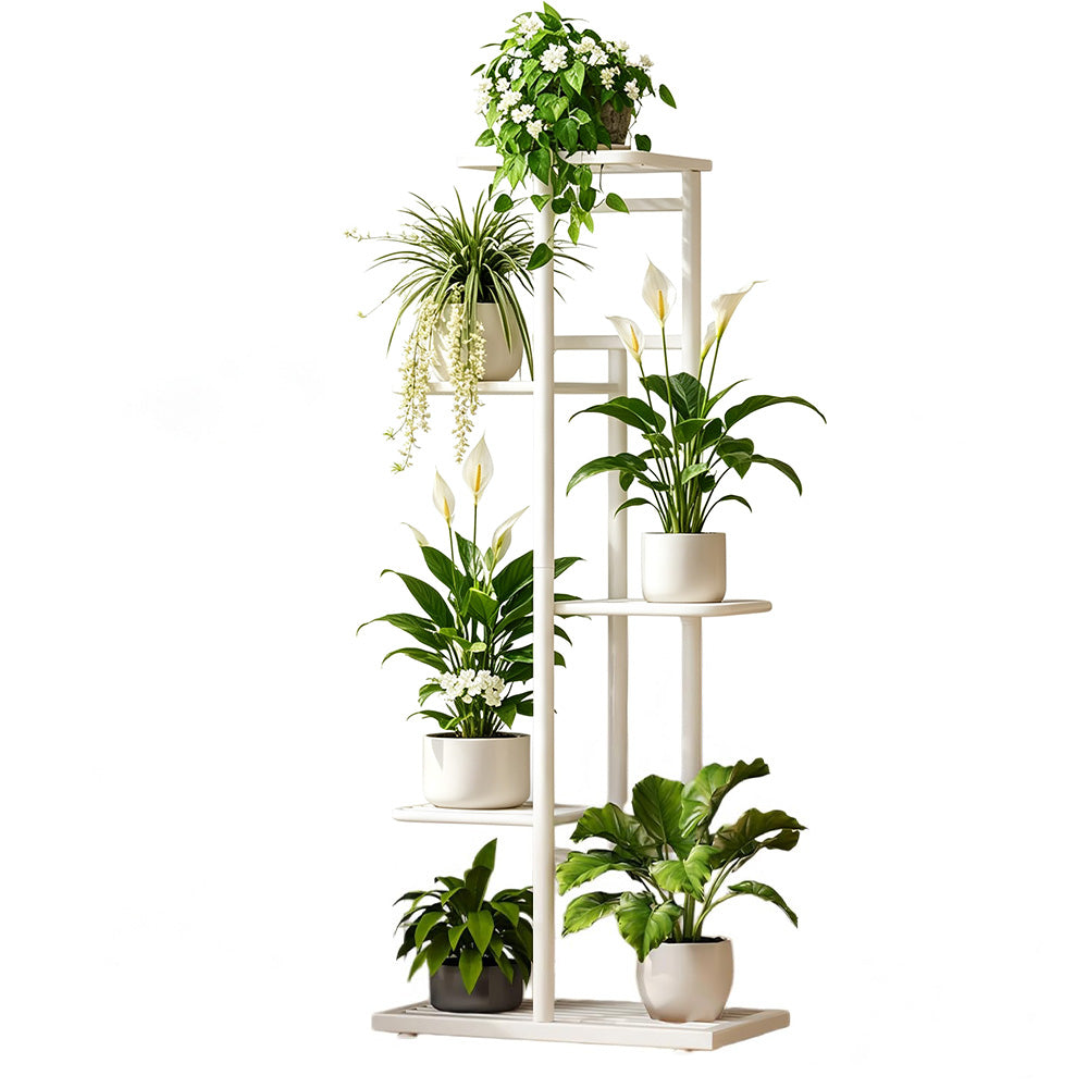 Five Tier Metal Plant Stand Indoor Balcony Shelf
