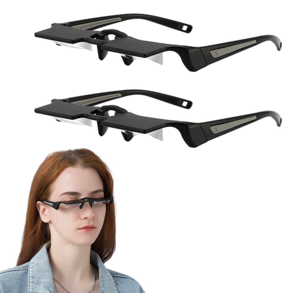 2Pcs Lazy Horizontal Reading Glasses