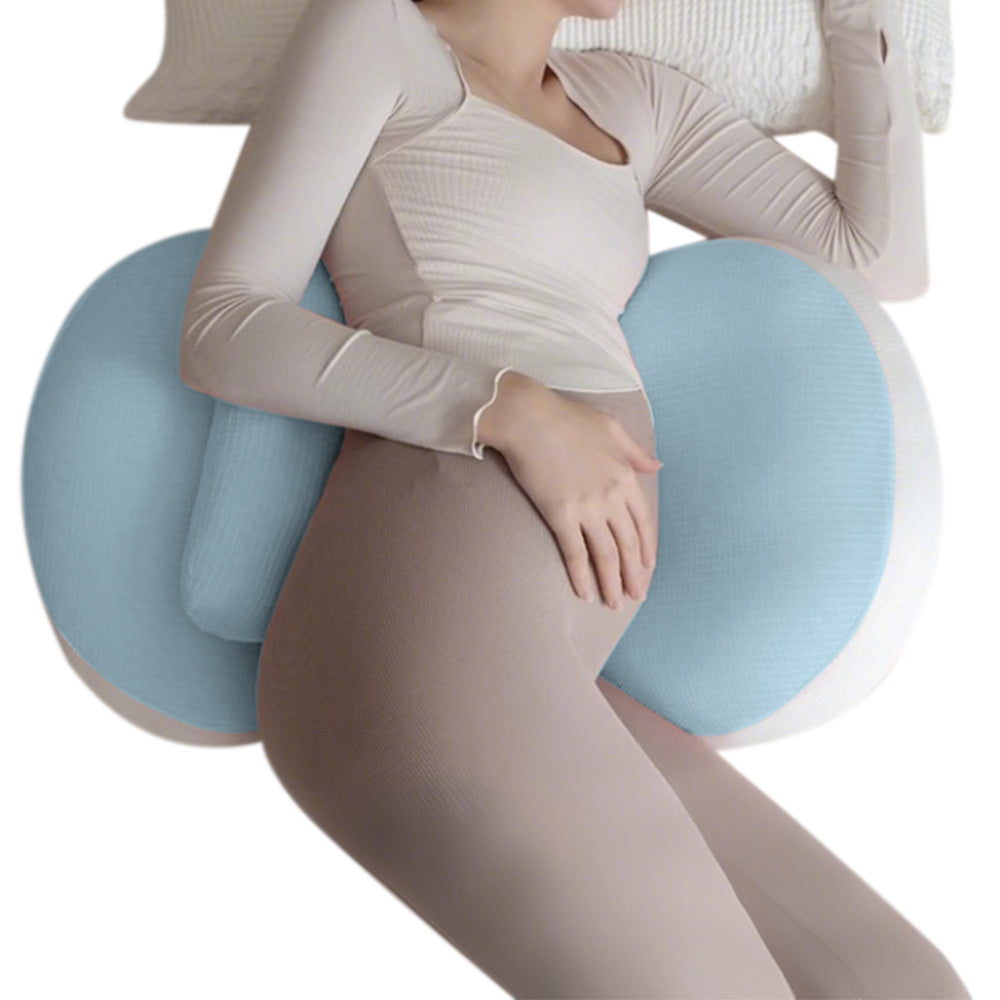 Portable Pregnancy Pillow W Shaped Maternity Support For Side Sleepers