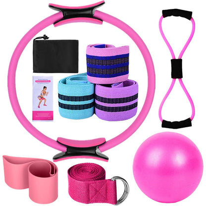 Yoga Set Pilates Essentials Kit For Women With Pilates Ring And Ball