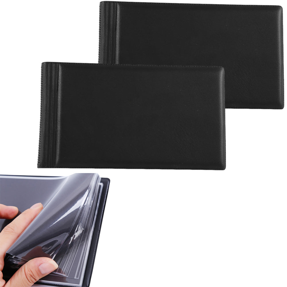 2Pcs 20-Sheet Banknote Stock Collection Currency Storage Album for Coin Paper Money