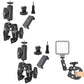 2Pcs Super Clamp Camera Clamp Mount Monitor With Action Camera Adapter Phone Clamp Mount