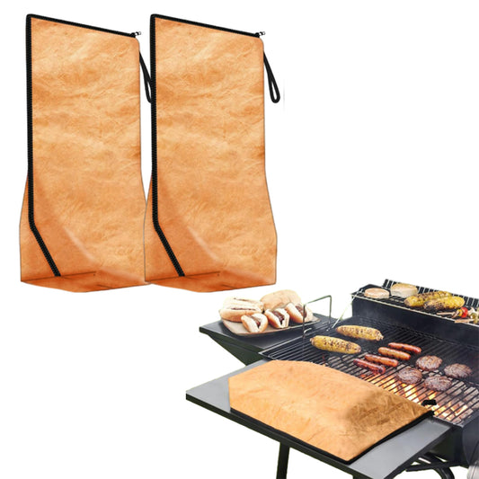 2Pcs BBQ Blanket Resting Meat Reusable Zippered Large Capacity