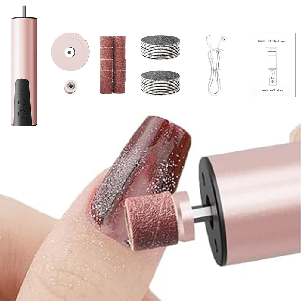 2 in 1 Electric Foot Callus Remover Electric Foot File Nail Grinder with Sandpaper