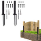 2Pcs H Design Fence Post Anchor Repair Stake Kit