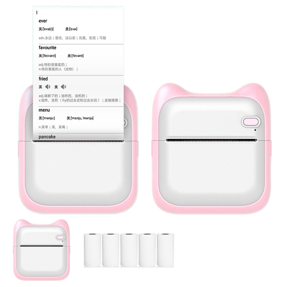 Mini Pocket Wireless Thermal Printer Bluetooth Inkless Printer