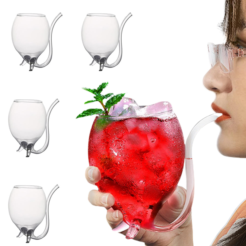 4Pcs Hand Blown Sipping Liqueur Glass for Drinking