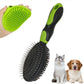 2 Pack Pet Grooming Brush Set Deshedding Double Sided Comb Massage Brush for Cats Dogs Horses