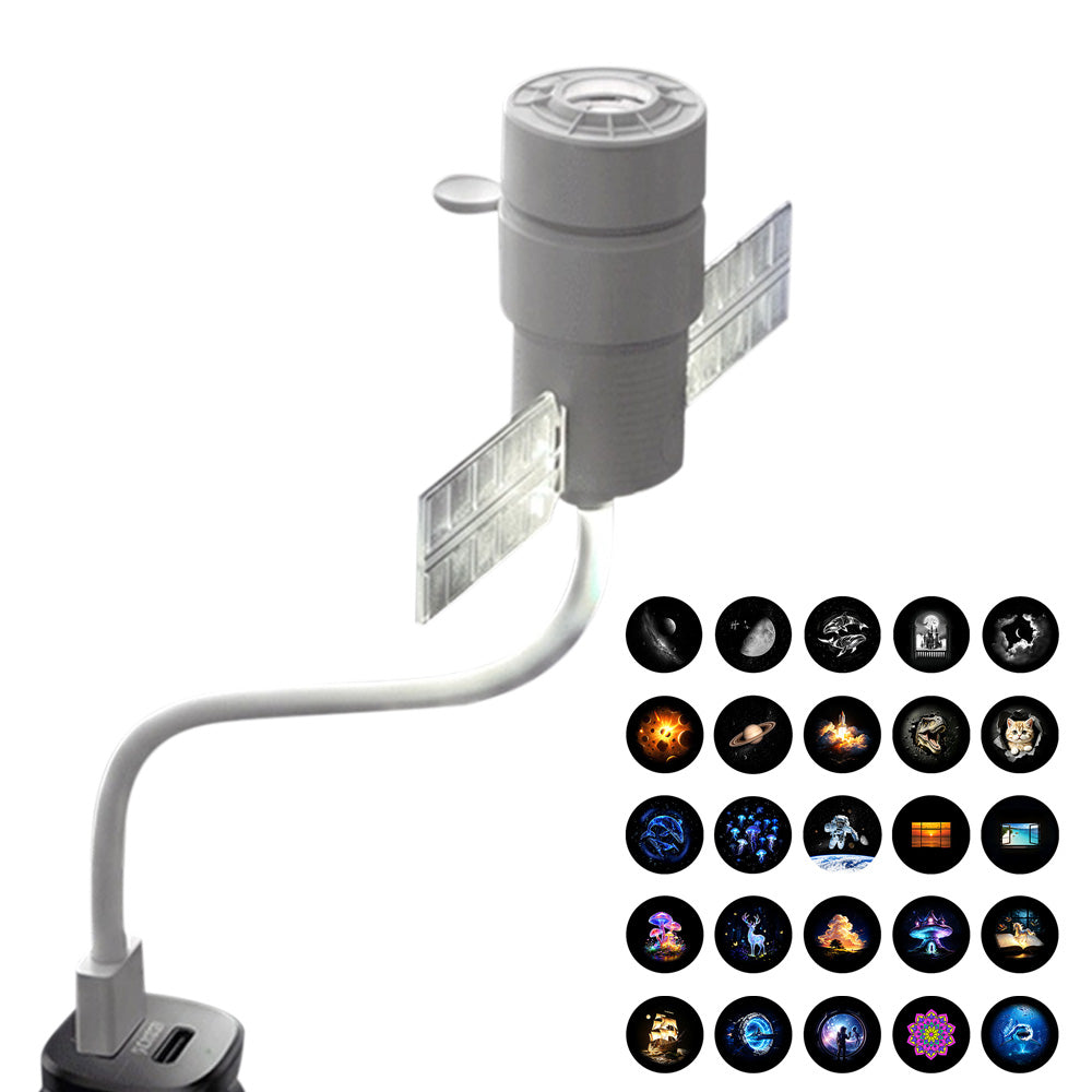 Galaxy Projector Night Light with 3 Modes and Timer Adjustable USB Night Light for Home Car