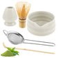 Matcha Whisk Set 5PCS Ceramic Matcha Kit Matcha Bowl With Spout Matcha