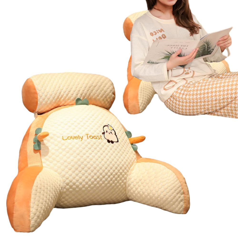 Bed Rest Pillow Neck Lumbar Support Seat Cushion with Arms