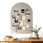 Large Arched Felt Bulletin Board with 30 Push Pins for Home Office School