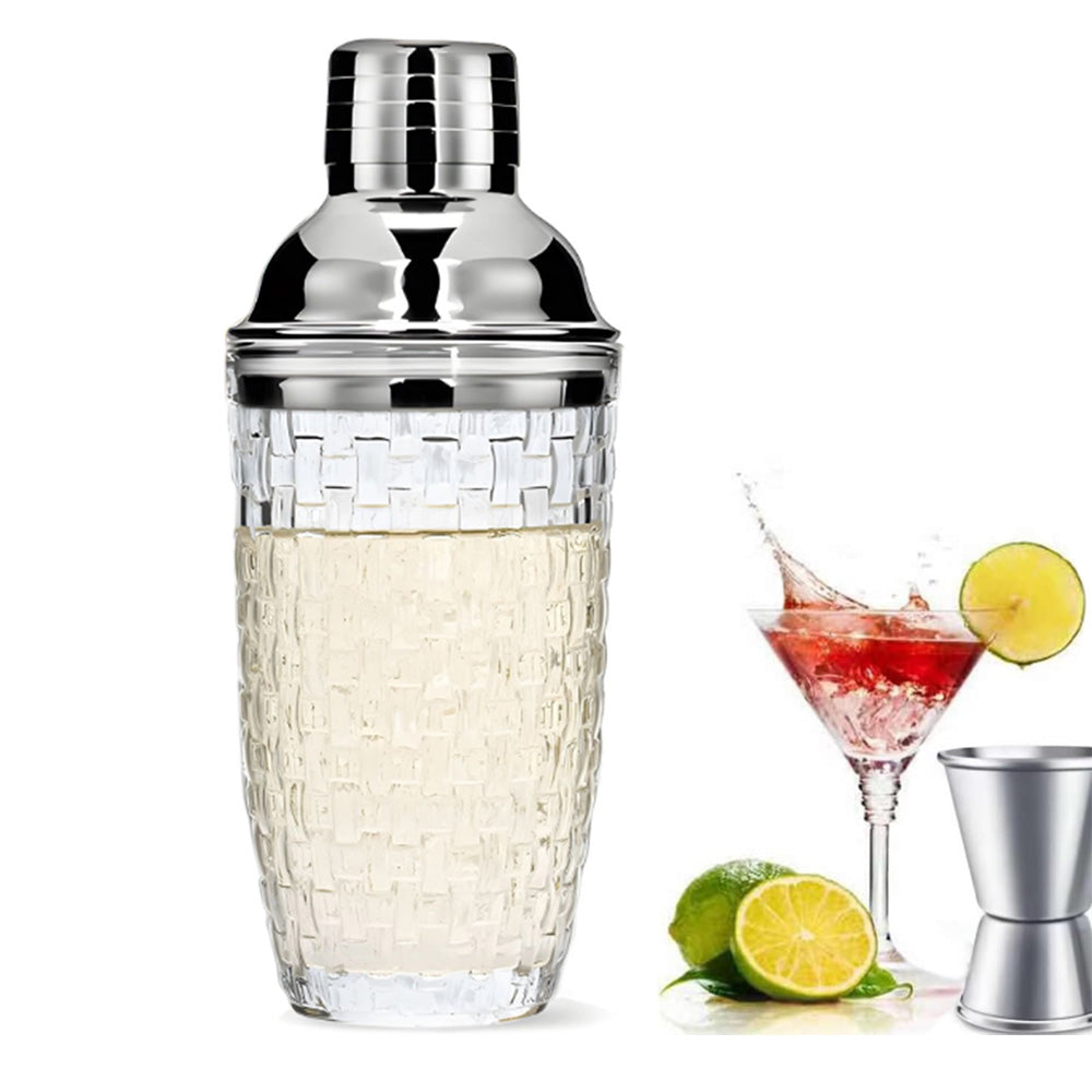 Glass Cocktail Shaker Leakproof Drinks Shaker Ice Shaker Home or Bar Use