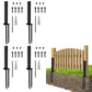 4Pcs H Design Fence Post Anchor Repair Stake Kit